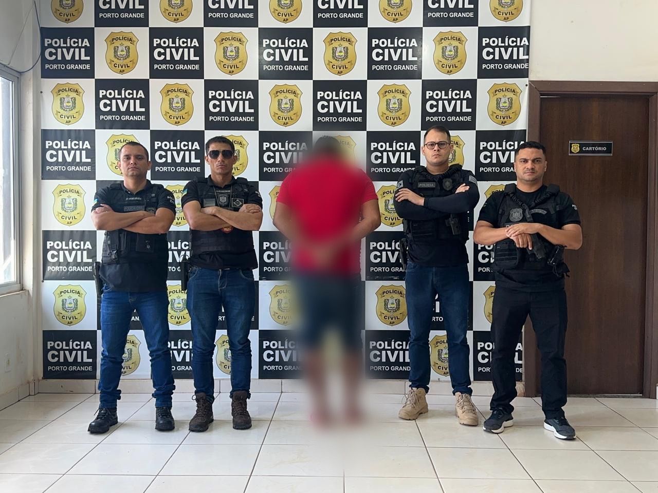 EM PORTO GRANDE, POLÍCIA CIVIL PRENDE HOMEM EM FLAGRANTE ACUSADO PELA PRÁTICA DO CRIME DE ESTUPRO DE VULNERÁVEL